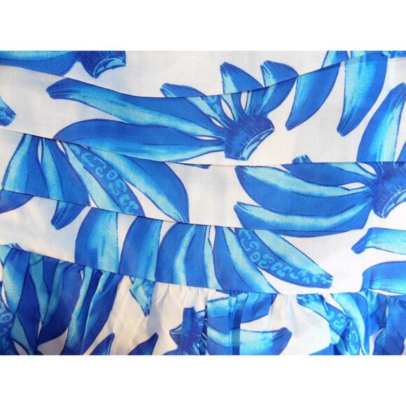 HT360 Collective Skirt XL Blue Hand Made Banana Print Maxi $189 - Picture 8 of 8